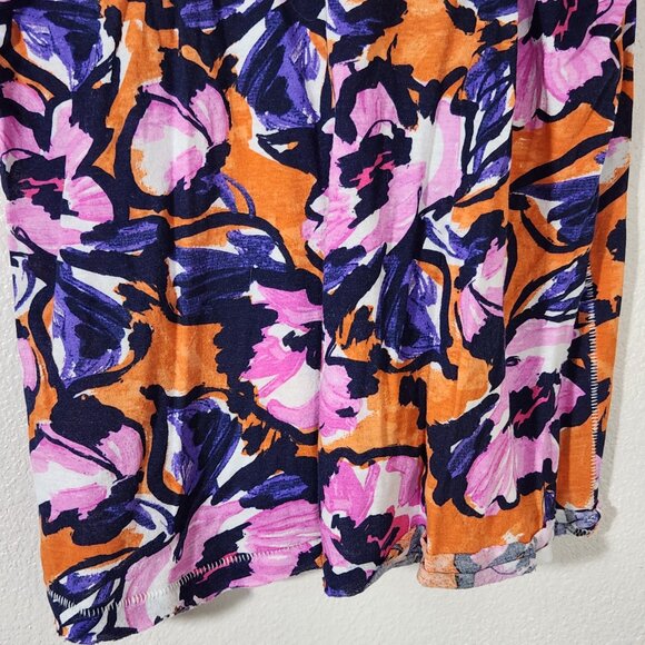 Maeve by Anthropologie Floral Flutter Sleeve Tshirt Size M - Picture 12 of 15